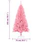 Preview: Künstlicher Weihnachtsbaum mit Ständer Rosa 150 cm PVC