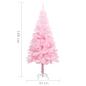 Preview: Künstlicher Weihnachtsbaum mit Ständer Rosa 180 cm PVC