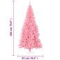 Preview: Künstlicher Weihnachtsbaum mit Ständer Rosa 180 cm PVC