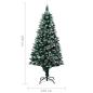 Preview: Künstlicher Weihnachtsbaum mit Zapfen und Schnee 180 cm