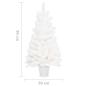 Preview: Künstlicher Weihnachtsbaum Naturgetreue Nadeln Weiß 90 cm