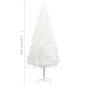 Preview: Künstlicher Weihnachtsbaum Naturgetreue Nadeln Weiß 150 cm
