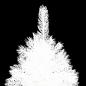 Preview: Künstlicher Weihnachtsbaum Naturgetreue Nadeln Weiß 150 cm