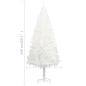 Preview: Künstlicher Weihnachtsbaum Naturgetreue Nadeln Weiß 150 cm