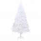 Preview: Künstlicher Weihnachtsbaum mit Dicken Zweigen Weiß 150 cm PVC