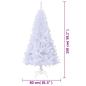 Preview: Künstlicher Weihnachtsbaum mit Dicken Zweigen Weiß 150 cm PVC