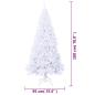 Preview: Künstlicher Weihnachtsbaum mit Dicken Zweigen Weiß 180 cm PVC