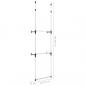 Preview: Teleskop-Garderobe mit Stangen Aluminium