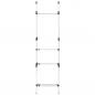 Preview: Teleskop-Garderobe mit Stangen und Regal Aluminium