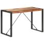 Preview: Esstisch 120x60x75 cm Massivholz mit Palisander-Finish