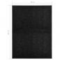 Preview: Fußmatte Waschbar Schwarz 90x120 cm 