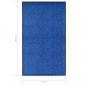 Preview: Fußmatte Waschbar Blau 90x150 cm 