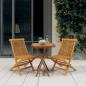 Preview: ARDEBO.de - 3-tlg. Garten-Essgruppe Massivholz Teak
