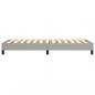 Preview: Bettgestell Hellgrau 90x190 cm Stoff
