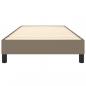 Preview: Bettgestell Taupe 90x200 cm Stoff