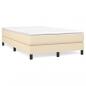 Preview: Bettgestell Creme 120x200 cm Stoff