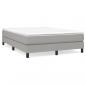 Preview: Bettgestell Hellgrau 140x190 cm Stoff