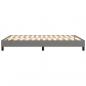 Preview: Bettgestell Dunkelgrau 140x190 cm Stoff