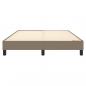 Preview: Bettgestell Taupe 140x200 cm Stoff