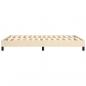 Preview: Bettgestell Creme 140x200 cm Stoff