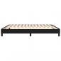 Preview: Bettgestell Schwarz 160x200 cm Stoff