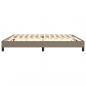 Preview: Bettgestell Taupe 200x200 cm Stoff