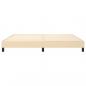 Preview: Bettgestell Creme 200x200 cm Stoff