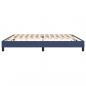 Preview: Bettgestell Blau 200x200 cm Stoff