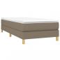 Preview: Bettgestell Taupe 80x200 cm Stoff