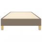 Preview: Bettgestell Taupe 80x200 cm Stoff