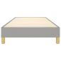 Preview: Bettgestell Hellgrau 90x190 cm Stoff