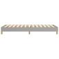 Preview: Bettgestell Hellgrau 90x190 cm Stoff