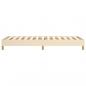 Preview: Bettgestell Creme 90x200 cm Stoff