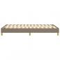 Preview: Bettgestell Taupe 120x200 cm Stoff