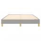 Preview: Bettgestell Hellgrau 140x190 cm Stoff