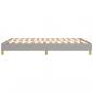 Preview: Bettgestell Hellgrau 140x190 cm Stoff