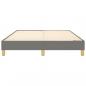 Preview: Bettgestell Dunkelgrau 140x190 cm Stoff