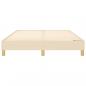 Preview: Bettgestell Creme 140x190 cm Stoff