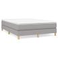 Preview: Boxspringbettgestell Hellgrau 140x200 cm Stoff