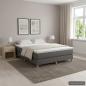 Preview: ARDEBO.de - Boxspringbettgestell Dunkelgrau 140x200 cm Stoff