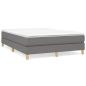 Preview: Boxspringbettgestell Dunkelgrau 140x200 cm Stoff