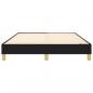 Preview: Bettgestell Schwarz 140x200 cm Stoff