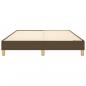 Preview: Bettgestell Dunkelbraun 140x200 cm Stoff