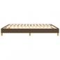 Preview: Bettgestell Dunkelbraun 160x200 cm Stoff