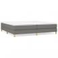 Preview: Bettgestell Dunkelgrau 200x200 cm Stoff