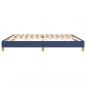 Preview: Bettgestell Blau 200x200 cm Stoff