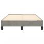 Preview: Bettgestell Hellgrau 120x200 cm Samt