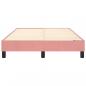 Preview: Bettgestell Rosa 120x200 cm Samt
