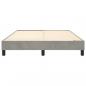 Preview: Bettgestell Hellgrau 140x190 cm Samt