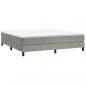 Preview: Bettgestell Hellgrau 160x200 cm Samt